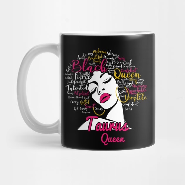 Taurus Queen Funny Birthday Gift for Black Women Girl by easleyzzi